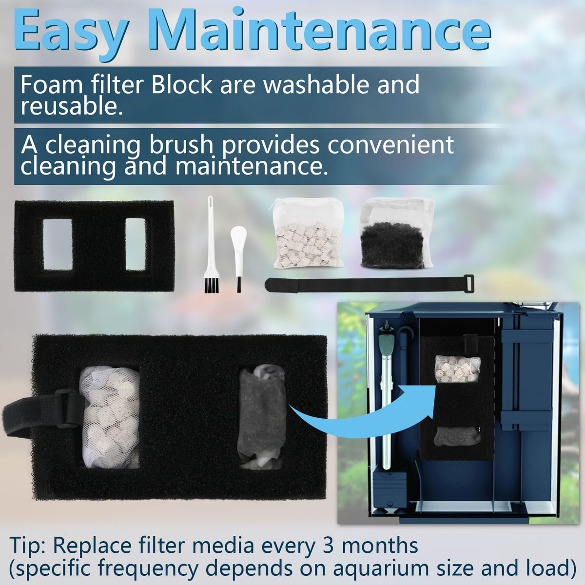 Aquarium Filter Media Set C1504
