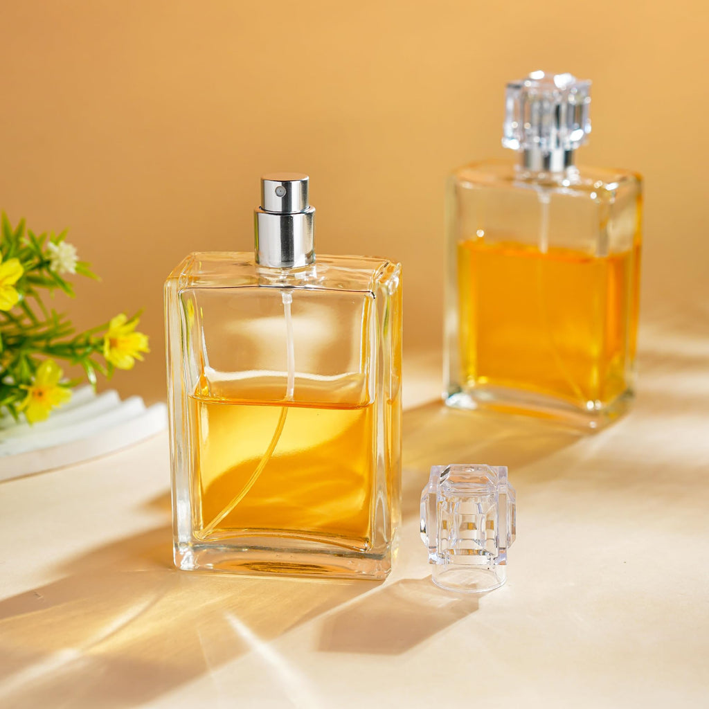 2 Pack 100ml Refillable Glass Spray Bottles S87676