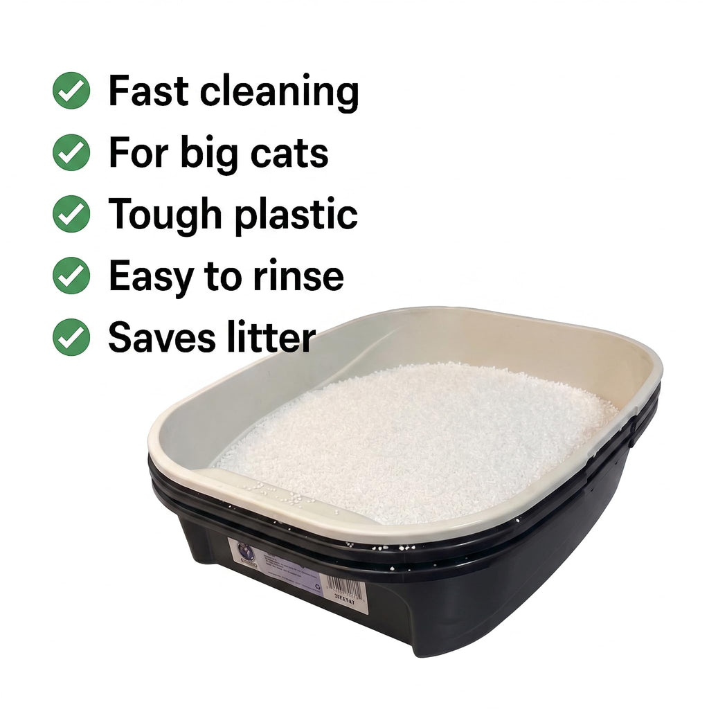 Black Sifting Cat Litter Box Z217