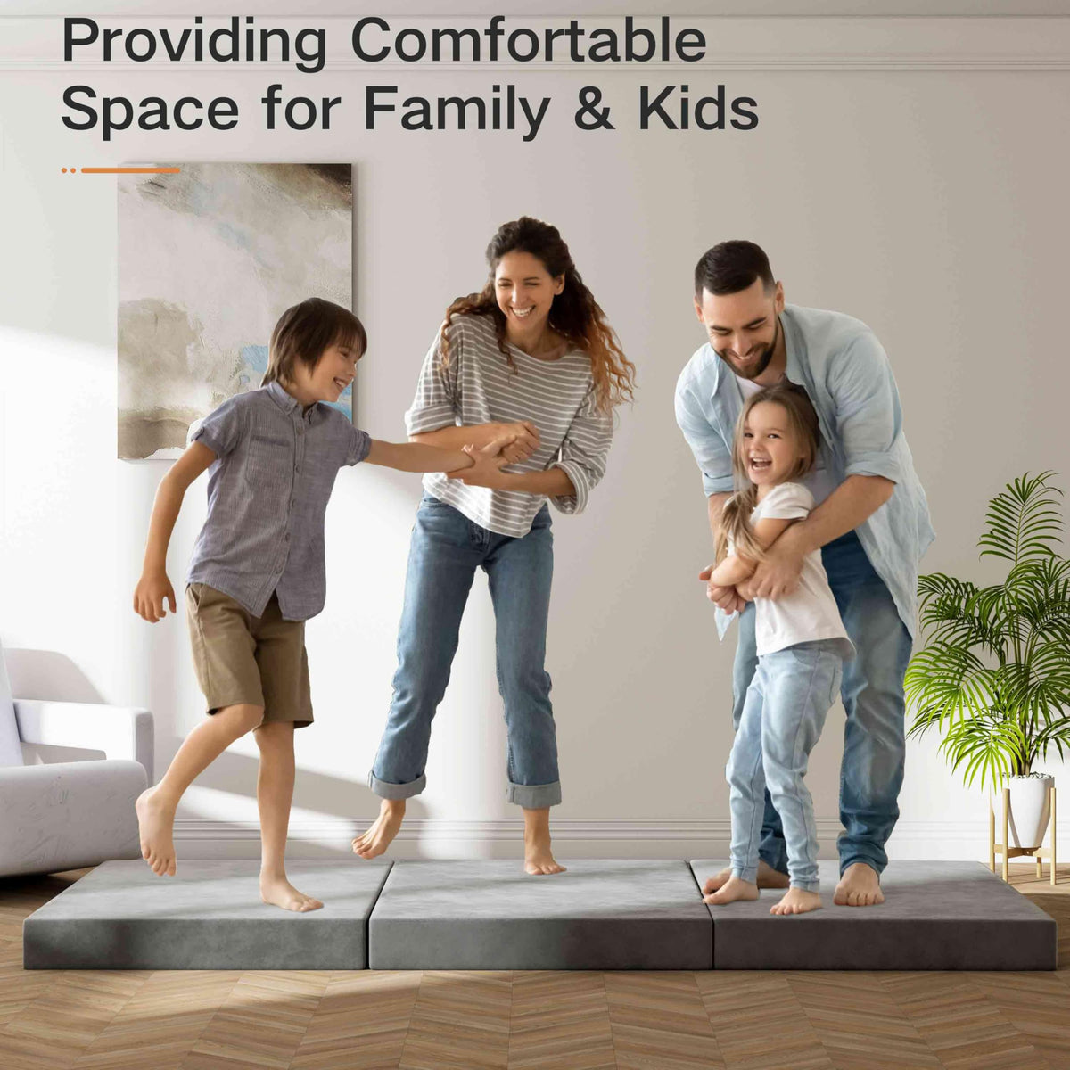 4 Inch Twin Tri-Fold Mattress Topper O480551