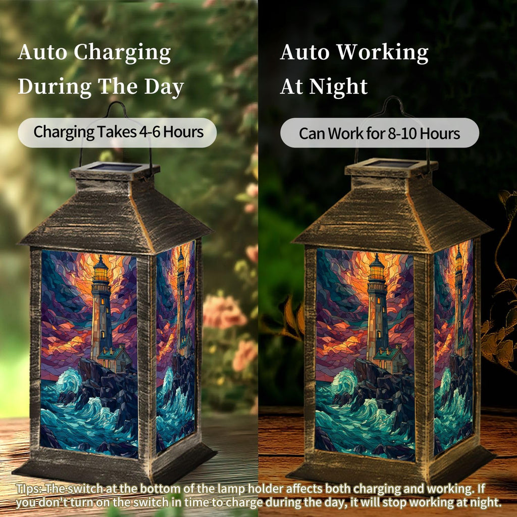 Solar Powered Waterproof Outdoor Hanging Lantern J311716