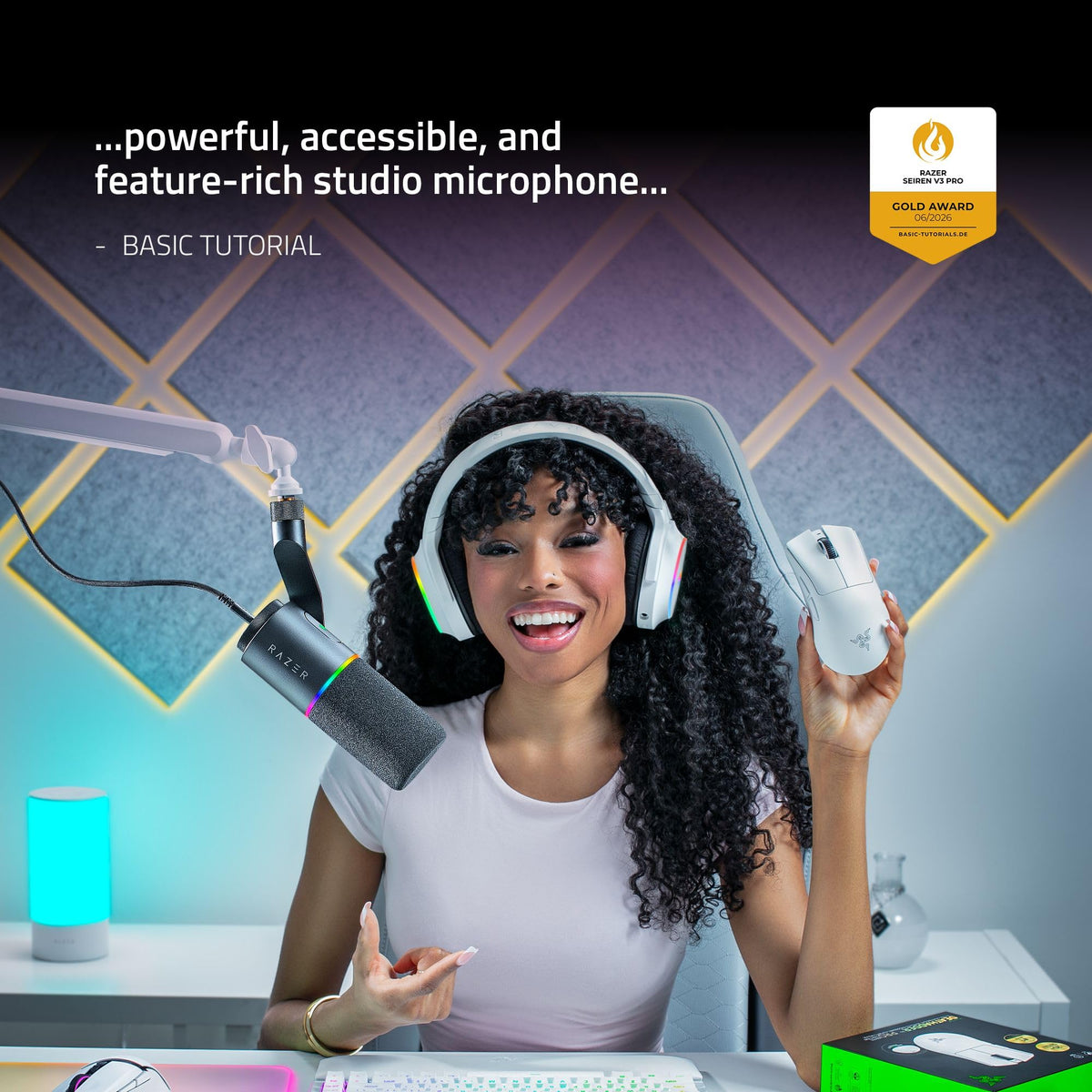 Black Dynamic USB Type C & XLR Microphone G143905