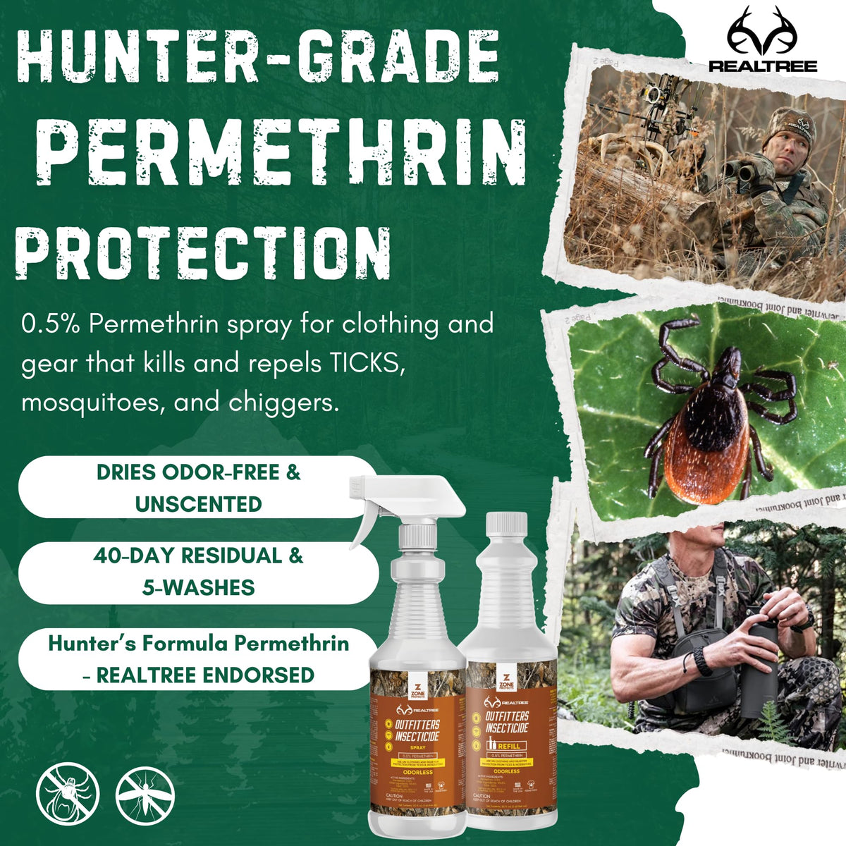 Permethrin Insecticide Spray and Refill Bundle 32oz E8118