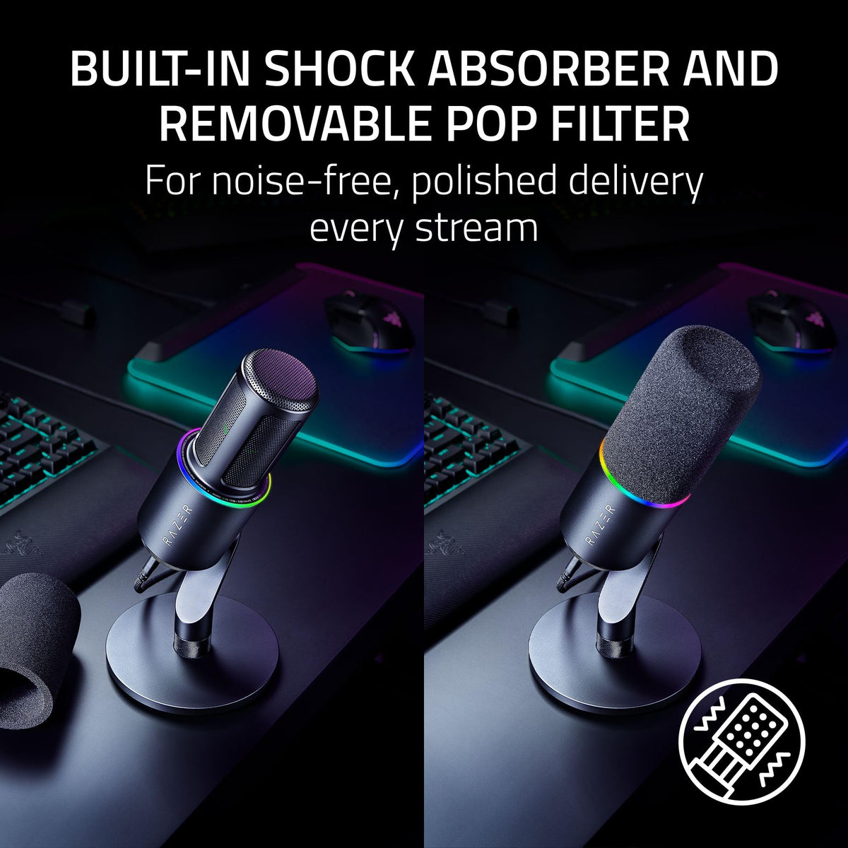 Black Dynamic USB Type C & XLR Microphone G143905