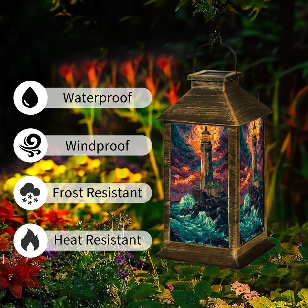 Solar Powered Waterproof Outdoor Hanging Lantern J311716
