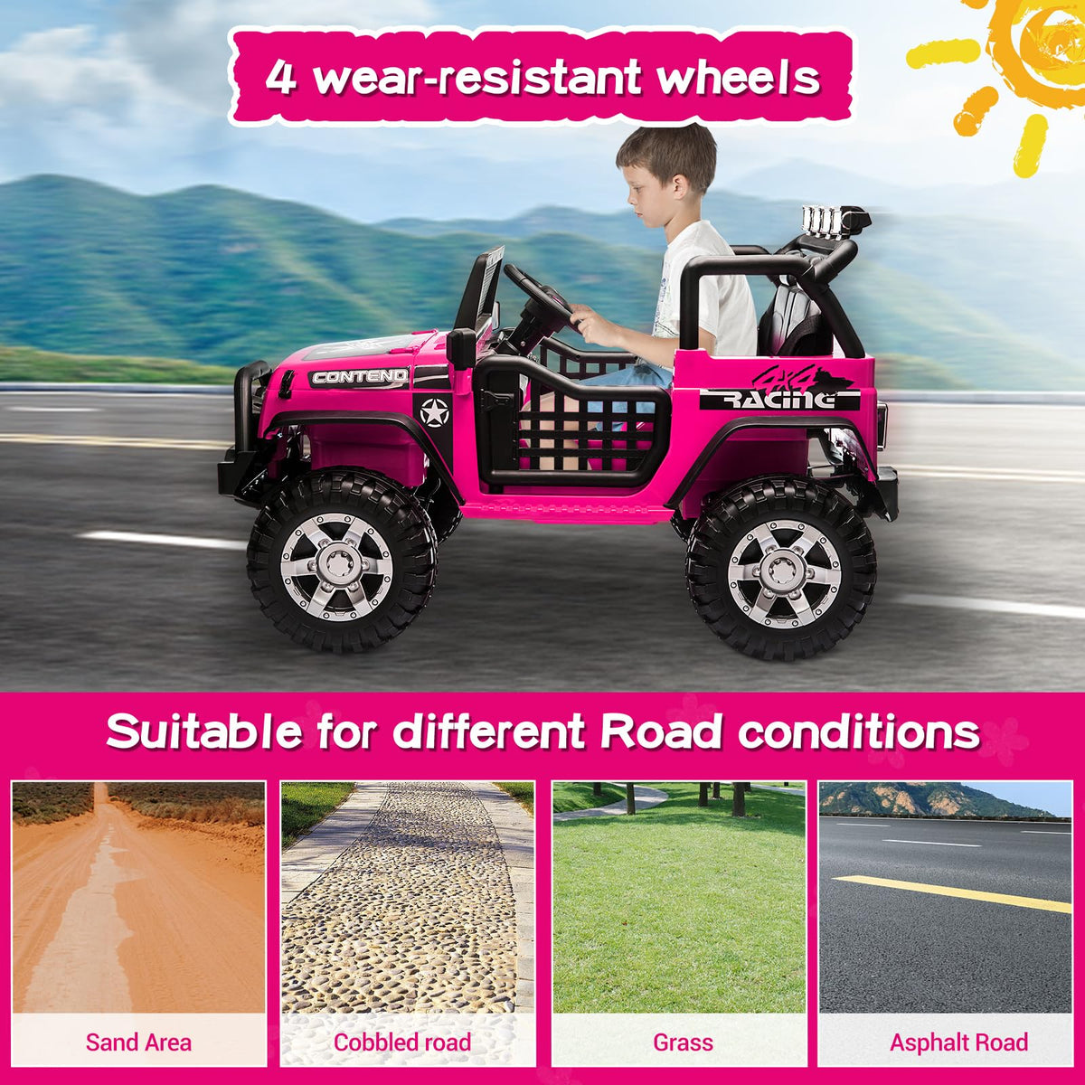 2 Seater Electric Car for Kids with Parent Remote S457