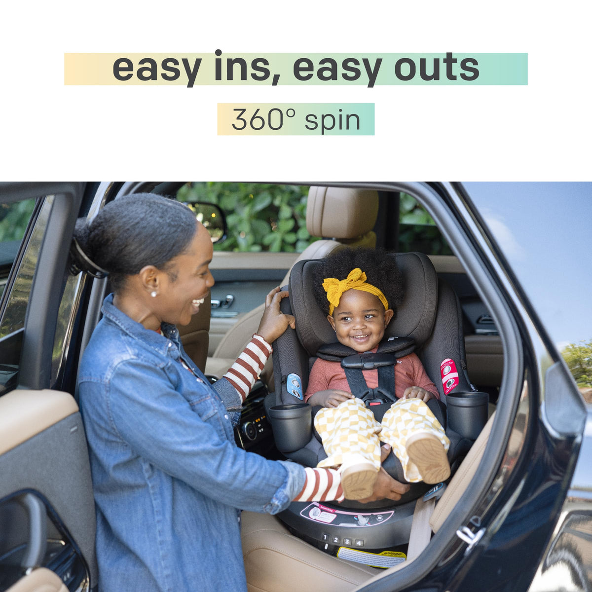 2-in-1 Rotating Convertible Car Seat B194