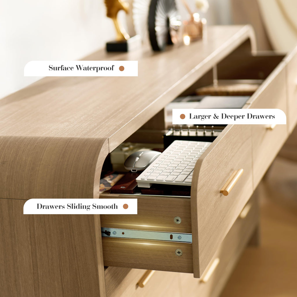 Gray Oak 9 Drawer Dresser T756178