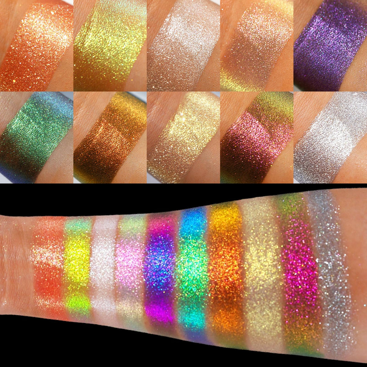 10 Colors Multichrome Shimmer Eyeshadow Palette E452787