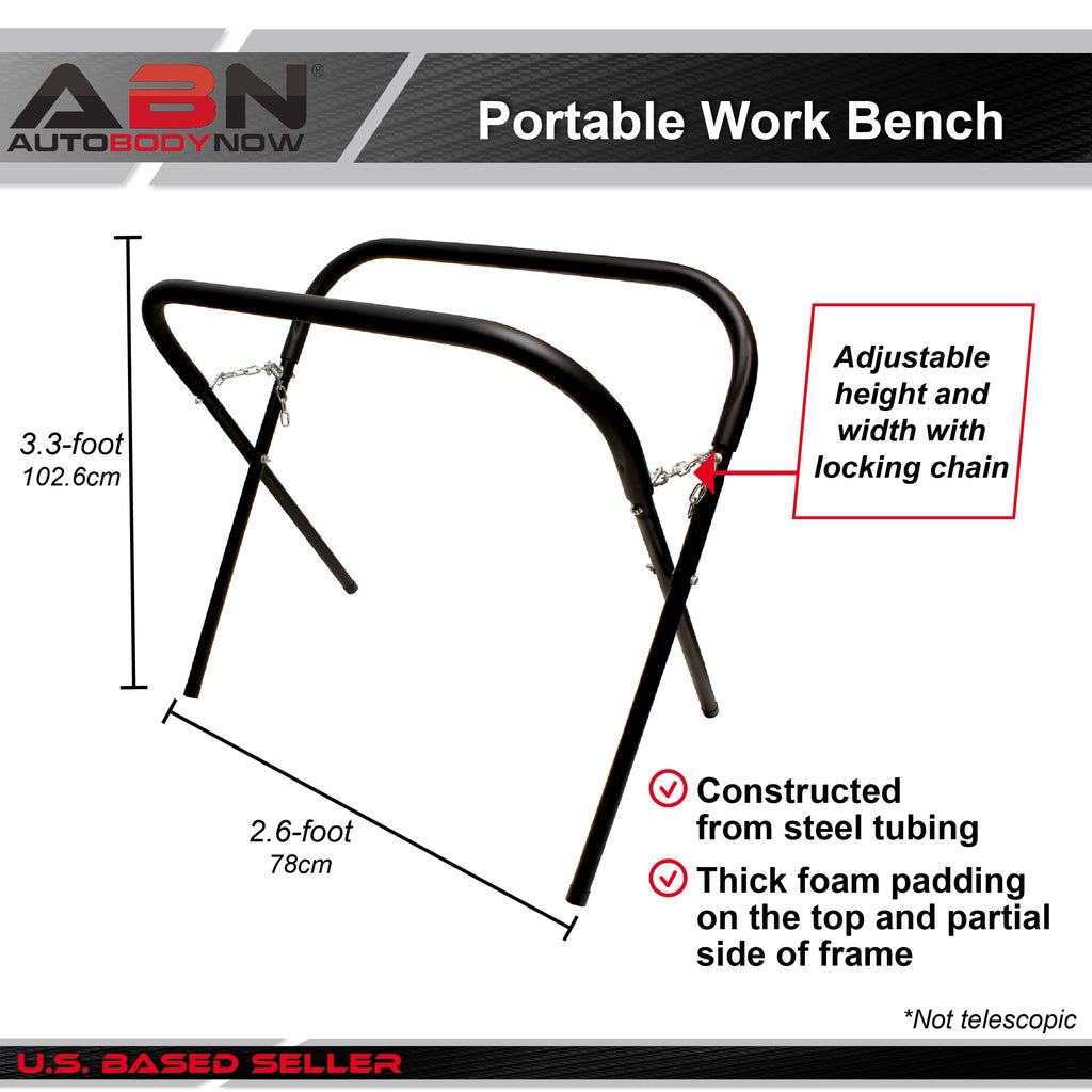 Folding Work Stand 2pk 2000lb Capacity Portable Workbench U70412