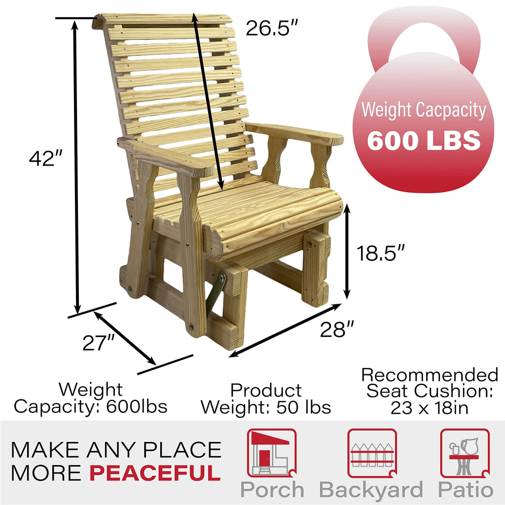 Treated Pine Glider Chair J9806
