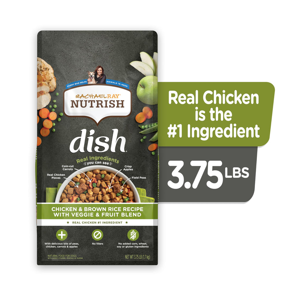 Natural Dry Dog Food Chicken & Brown Rice 3.75 Pound Bag Pack of 2 C58090