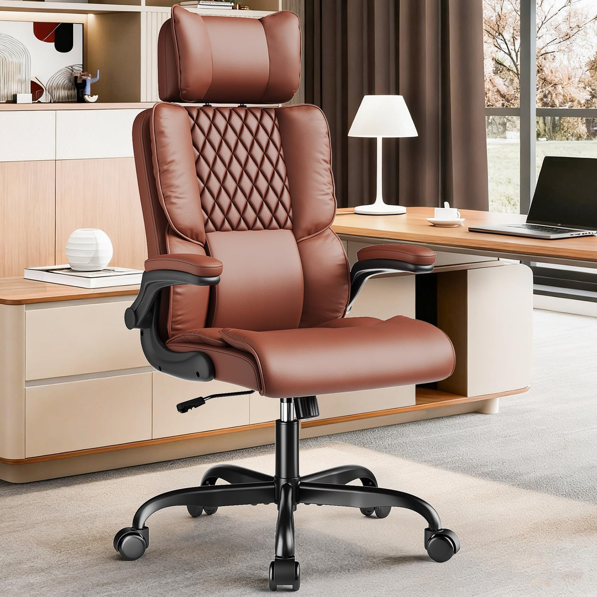 Big and Tall Office Chair with Adjustable Headrest X773
