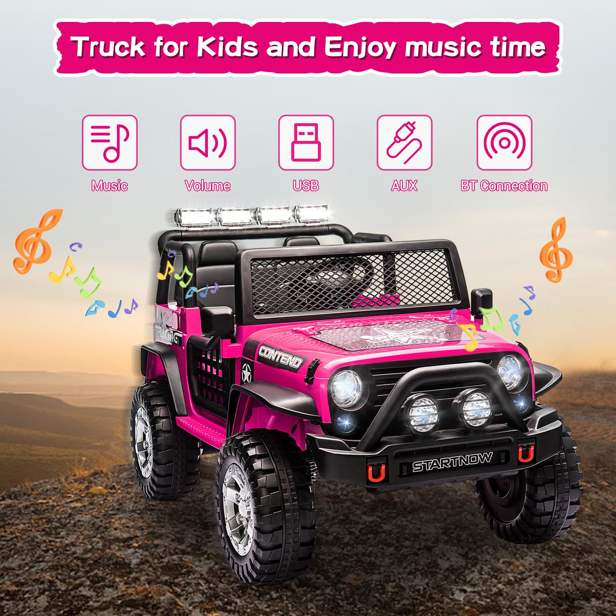 2 Seater Electric Car for Kids with Parent Remote S457