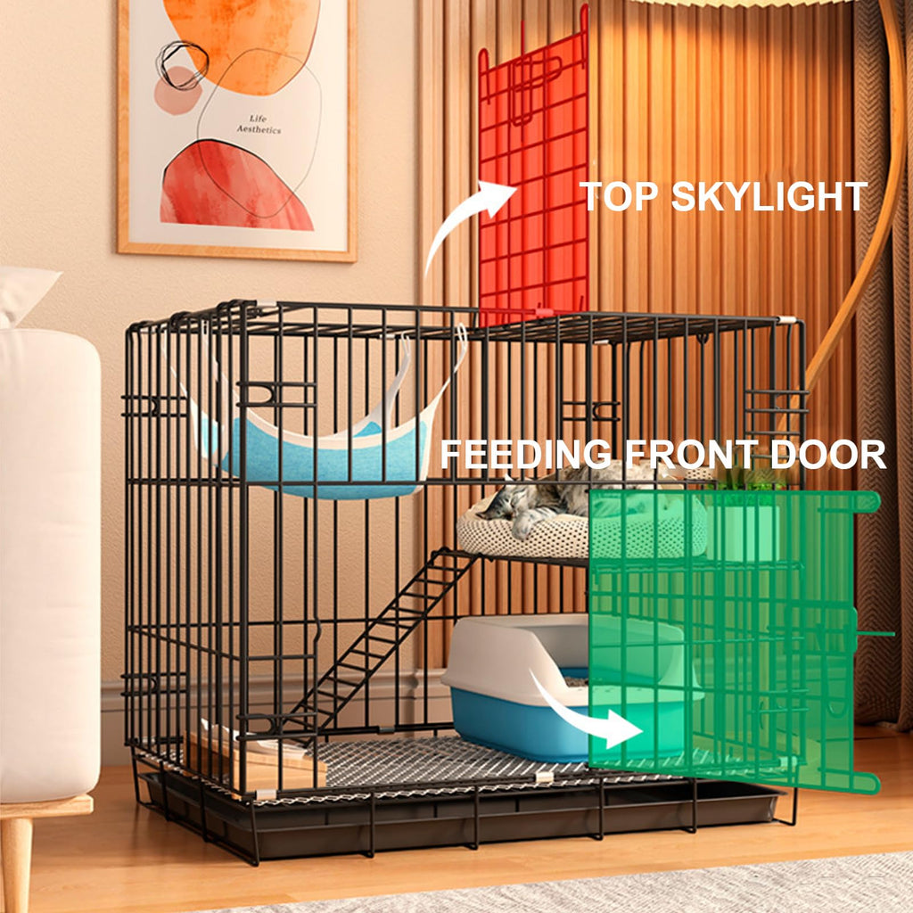 4-Tier Cat Cage with Wheels V315