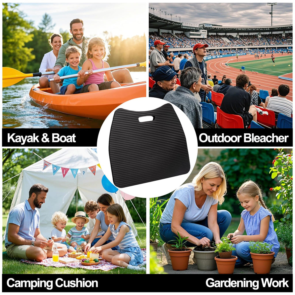 4 Pack Waterproof Portable Foam Stadium Seat Cushion with Handle F23353