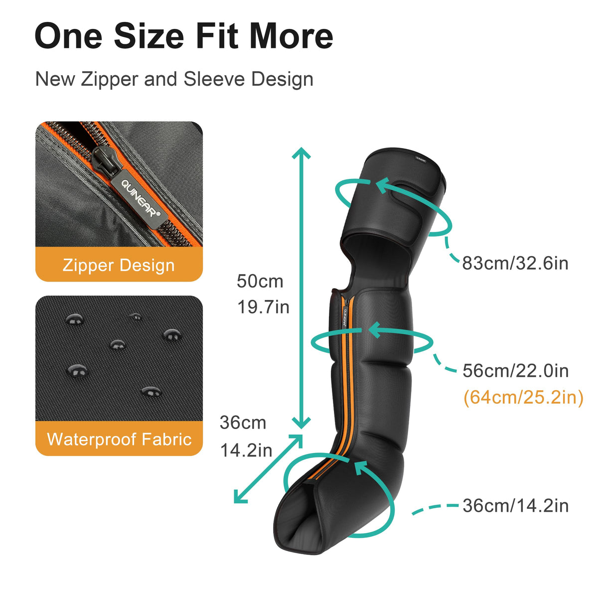 Cordless Rechargeable Leg Air Compression Massager F14662