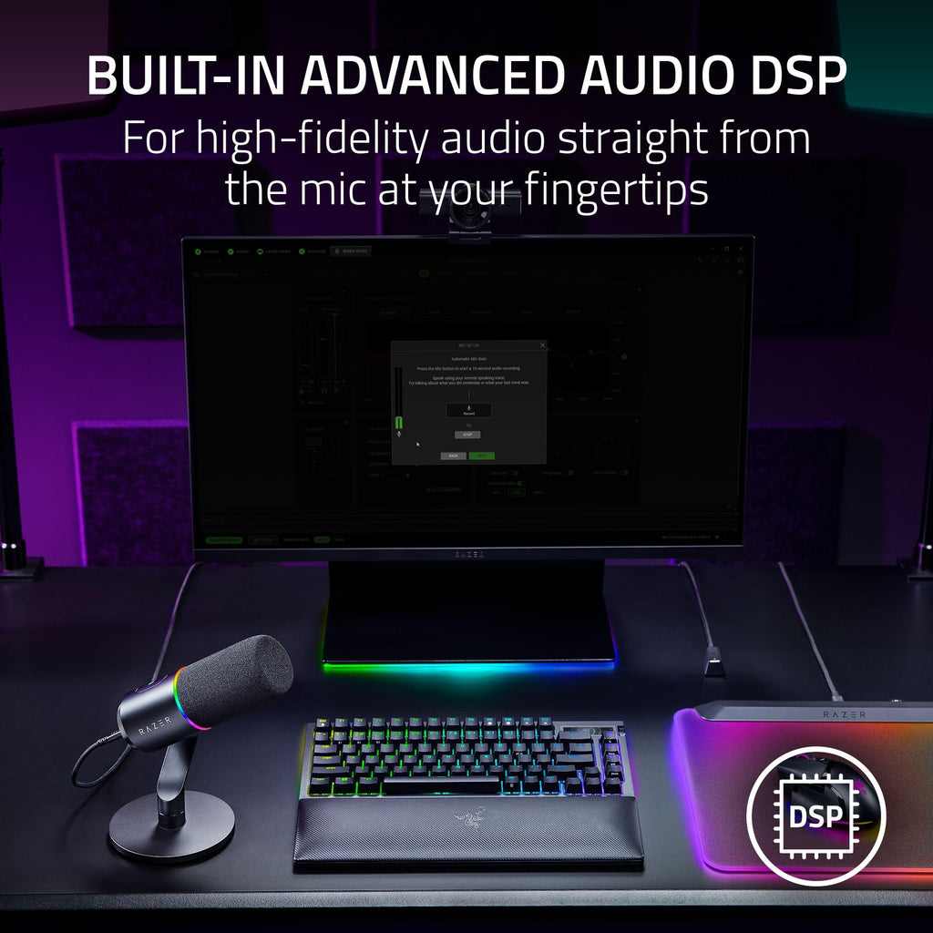 Black Dynamic USB Type C & XLR Microphone G143905