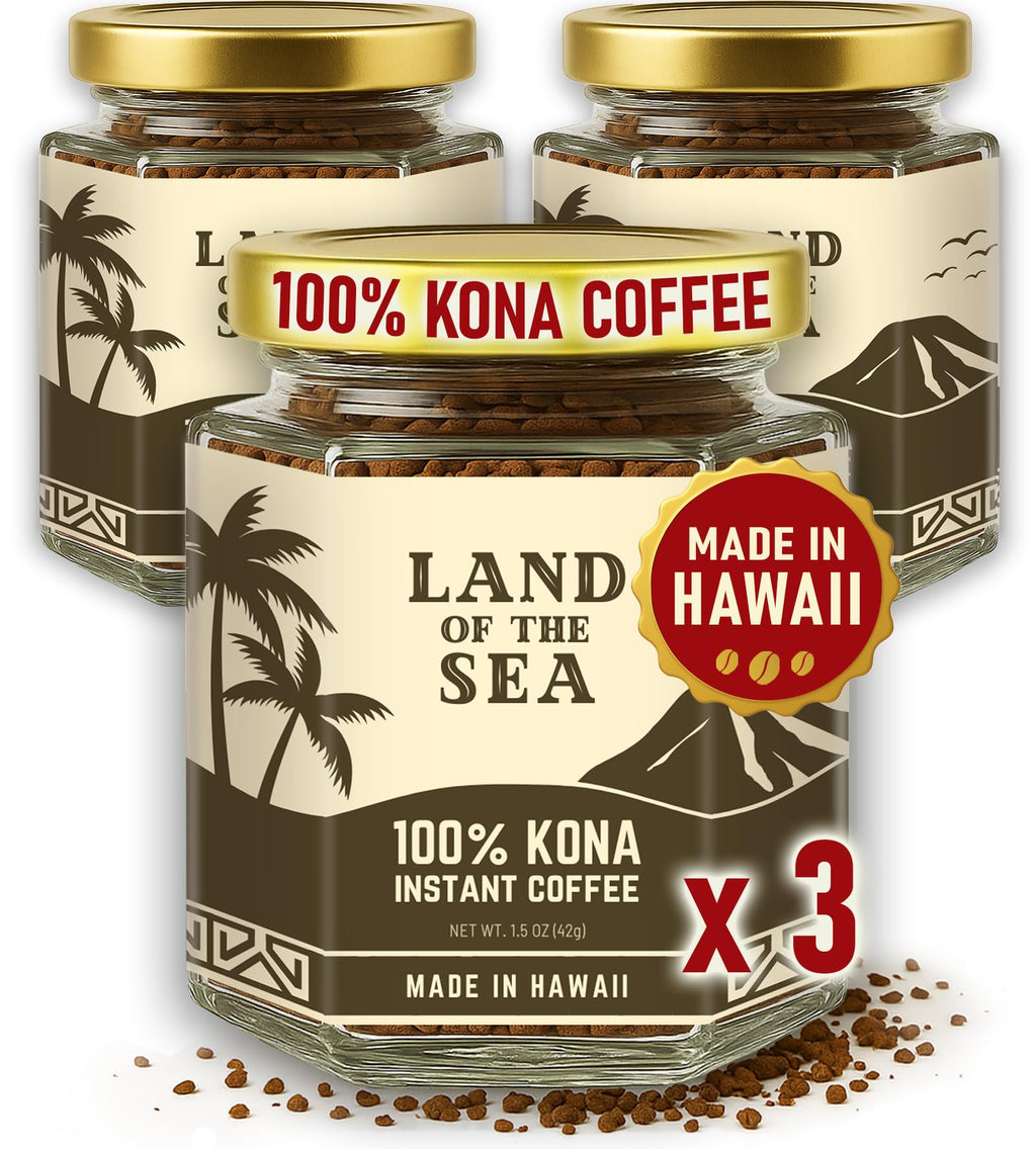 Hawaiian Instant Coffee 3 Packs Medium Roast Freeze Dried Arabica K94453