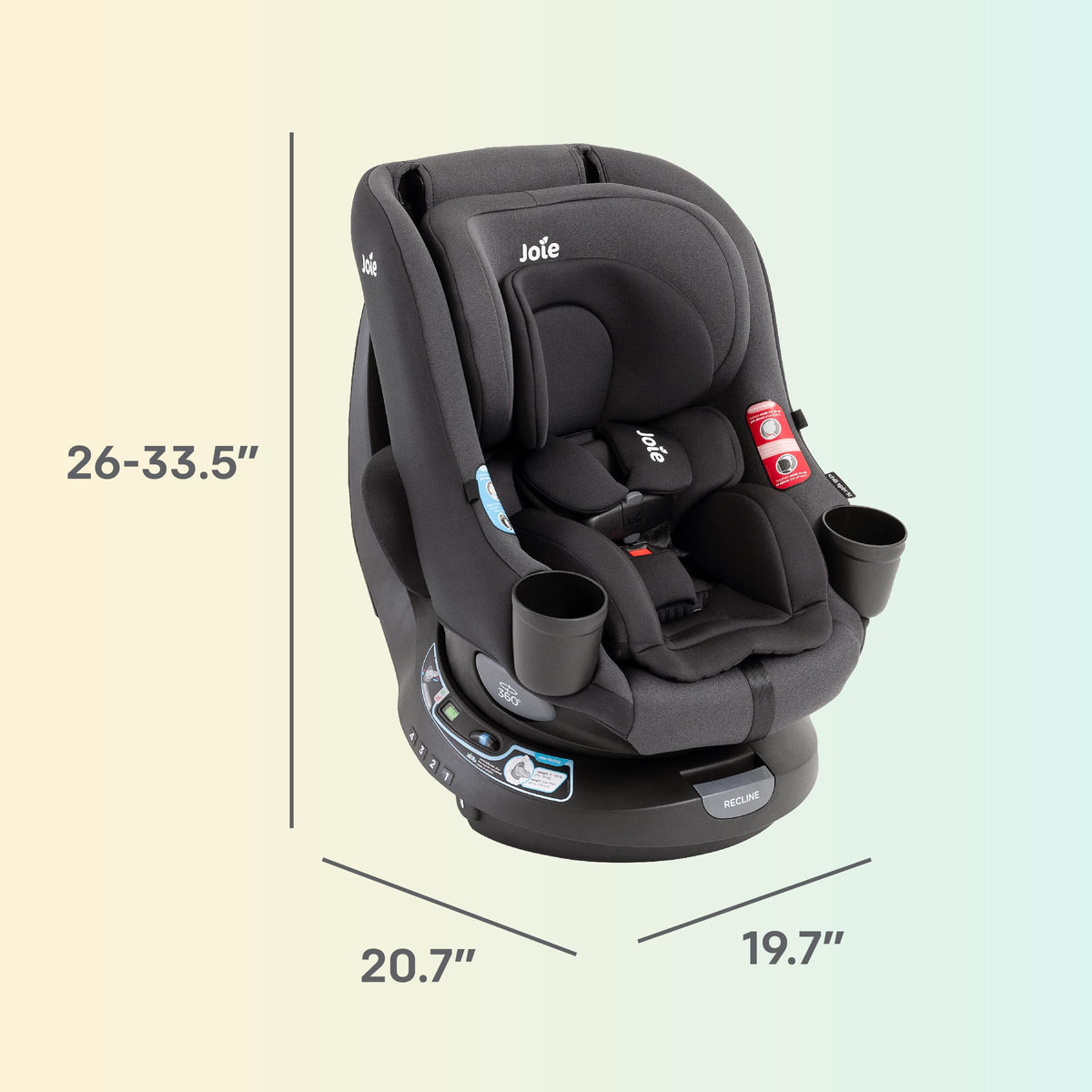 2-in-1 Rotating Convertible Car Seat B194