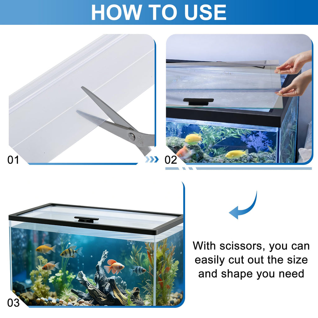 Clear Tempered Glass Aquarium Lid H9687