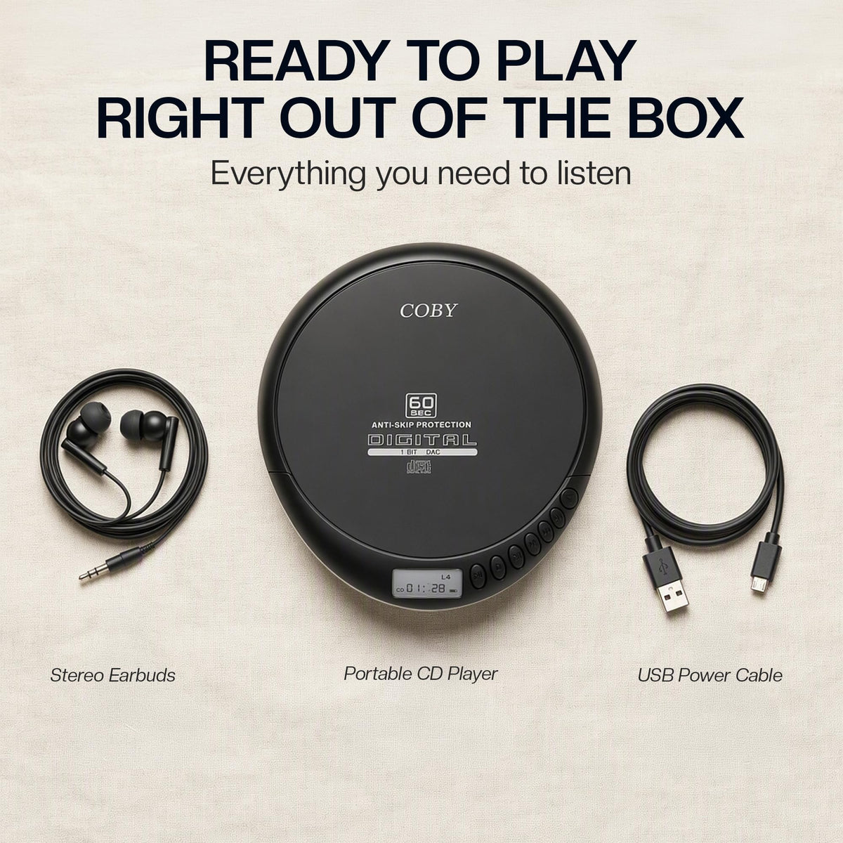 Portable CD Player with FM Radio H653