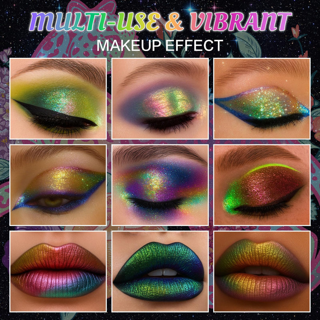 10 Colors Multichrome Shimmer Eyeshadow Palette E452787