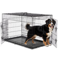 48 Inch Double Door Folding Metal Dog Crate with Divider Q260