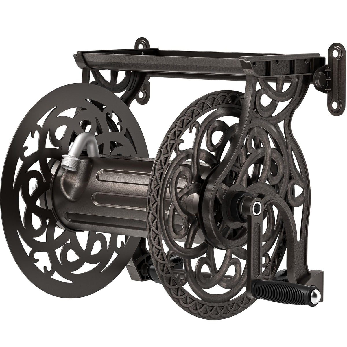 Wall Mount Metal Garden Hose Reel I1250