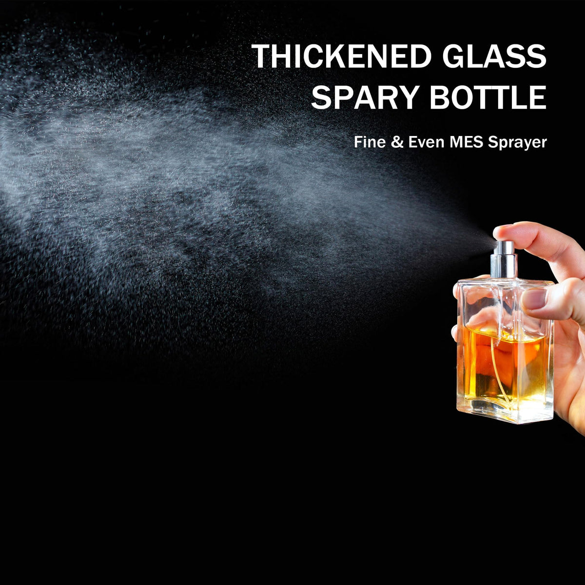 2 Pack 100ml Refillable Glass Spray Bottles S87676