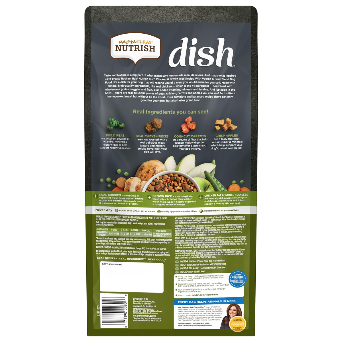 Natural Dry Dog Food Chicken & Brown Rice 3.75 Pound Bag Pack of 2 C58090