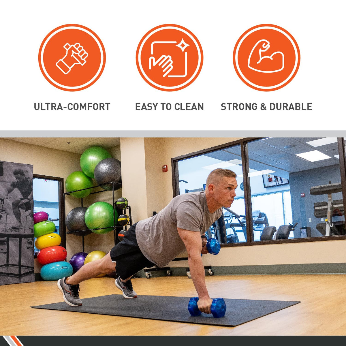 Urethane Aerobic Dumbbells Pair M241