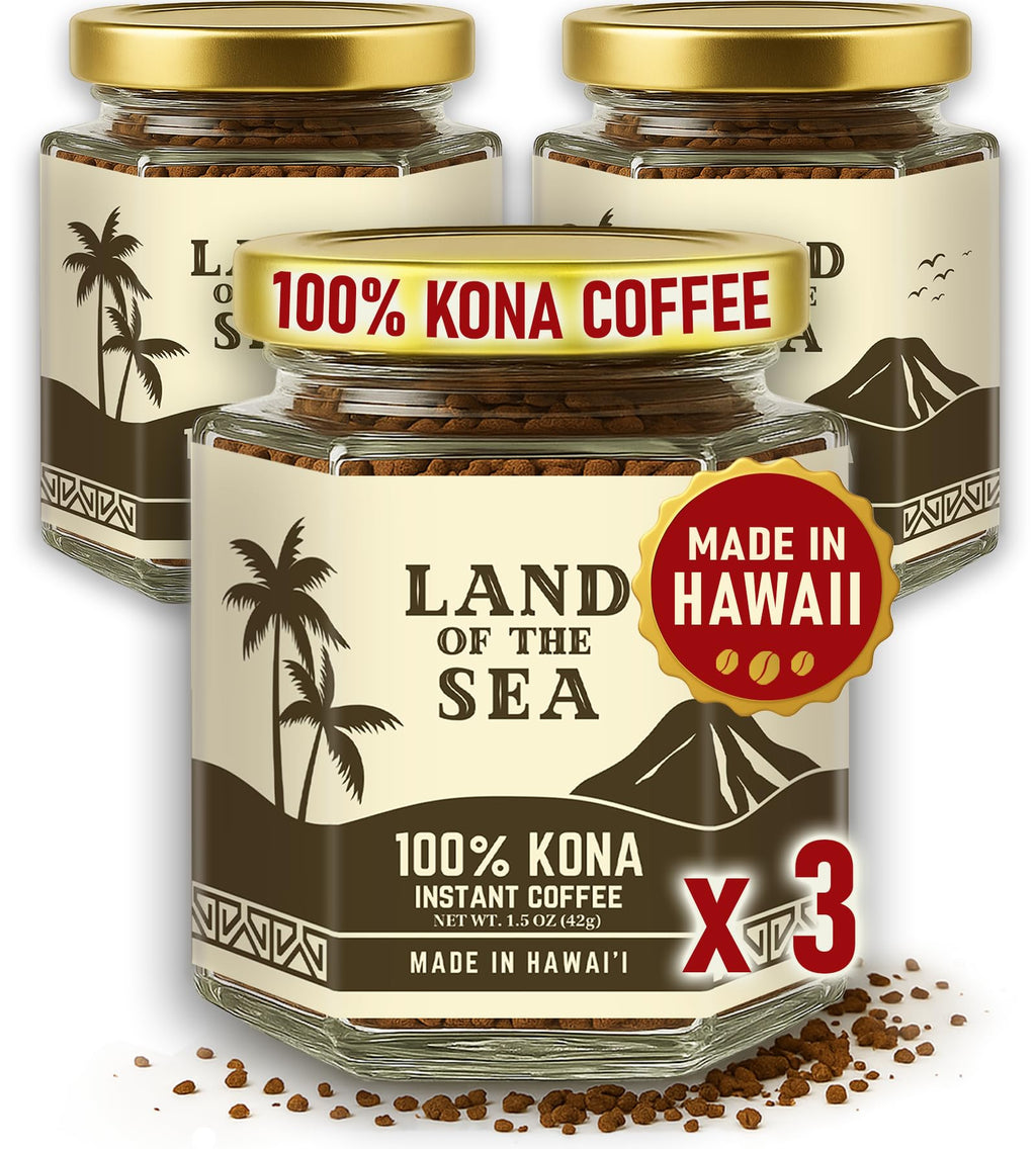 Hawaiian Instant Coffee 3 Packs Medium Roast Freeze Dried Arabica K94453