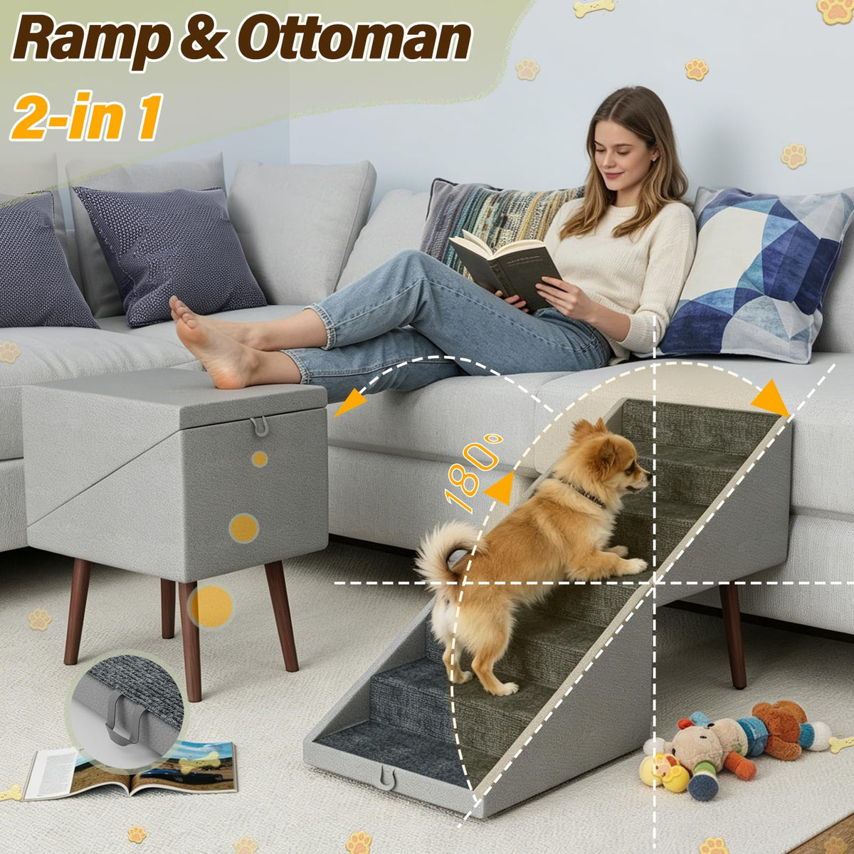 Ottoman Dog Stairs S98412
