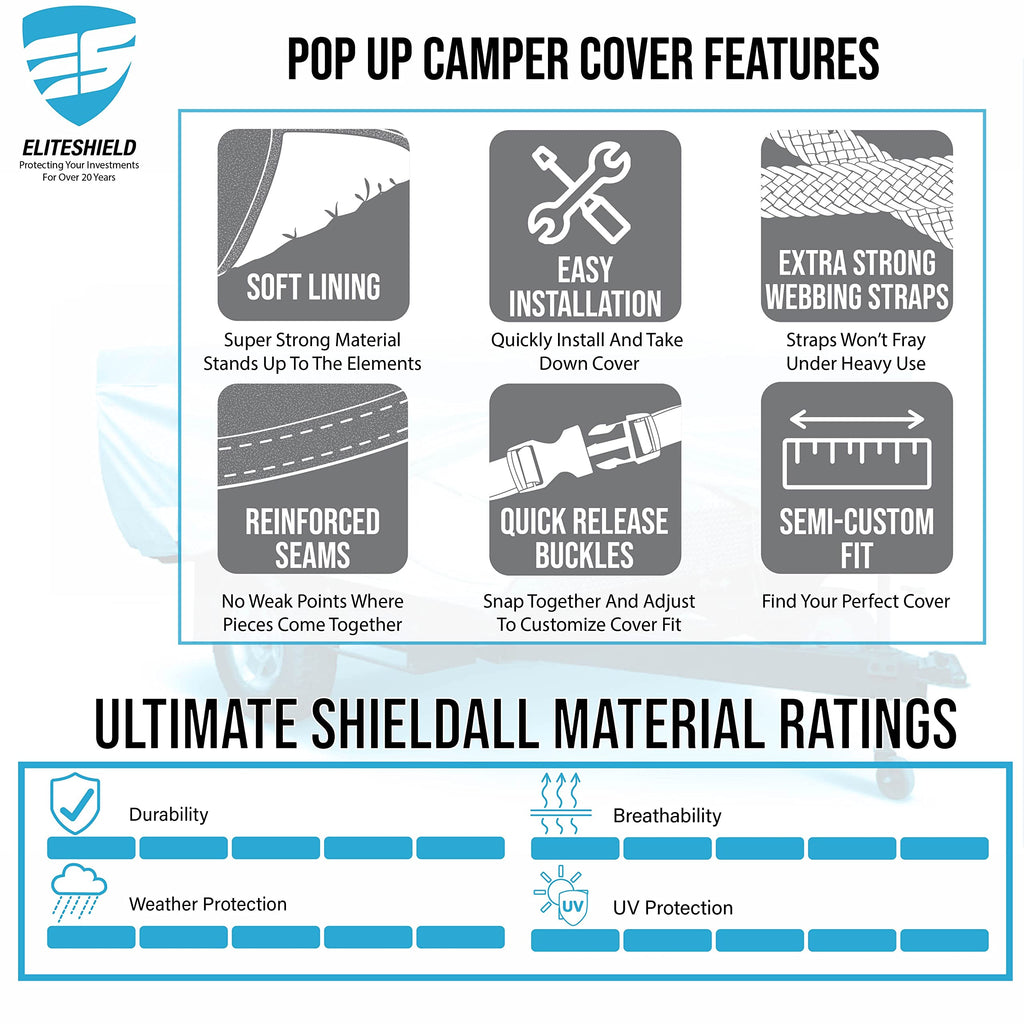 14-16ft Pop Up Camper Cover U19609