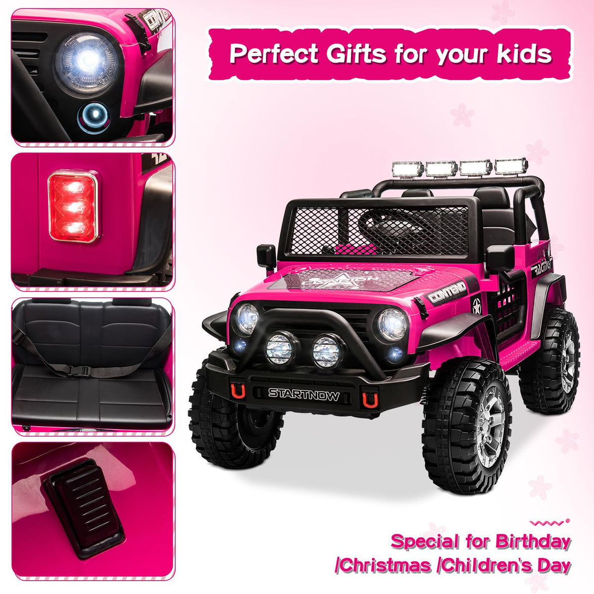 2 Seater Electric Car for Kids with Parent Remote S457
