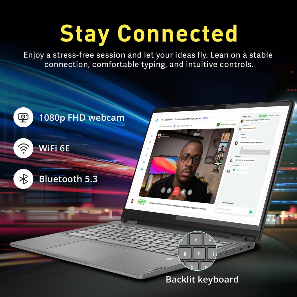 14" WUXGA Touchscreen 2-in-1 Chromebook, Intel Core i5, 8GB, 1.25TB Storage, Gray T8755