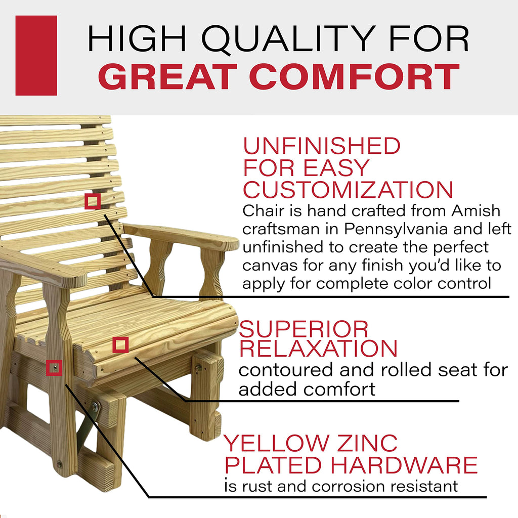Treated Pine Glider Chair J9806