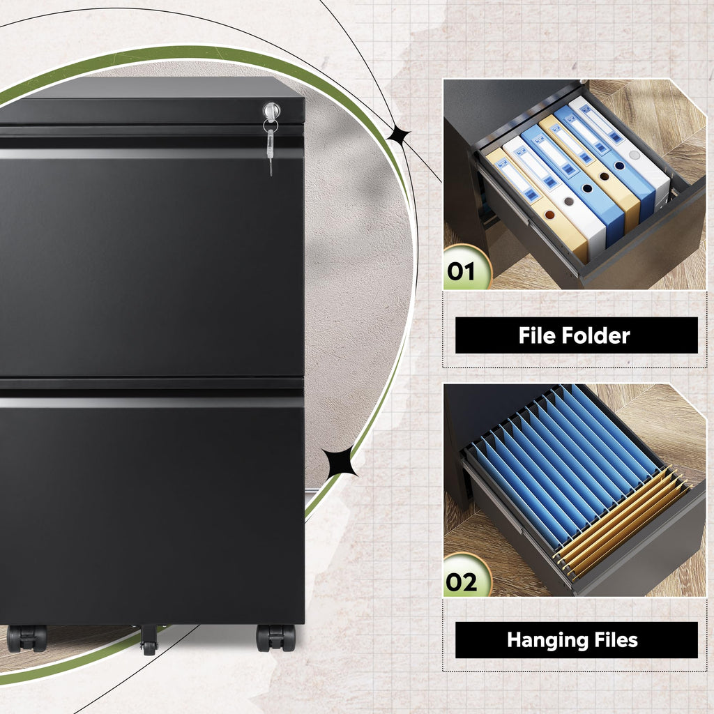 2 Drawer Metal File Cabinet V397893