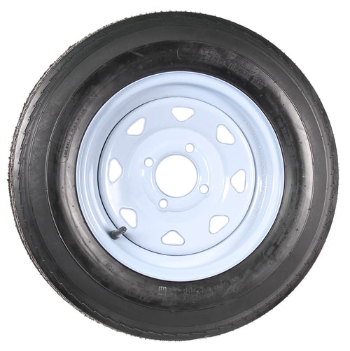 2-Pack Trailer Tire Rim Assembly 12 Inch 4 Lug W151