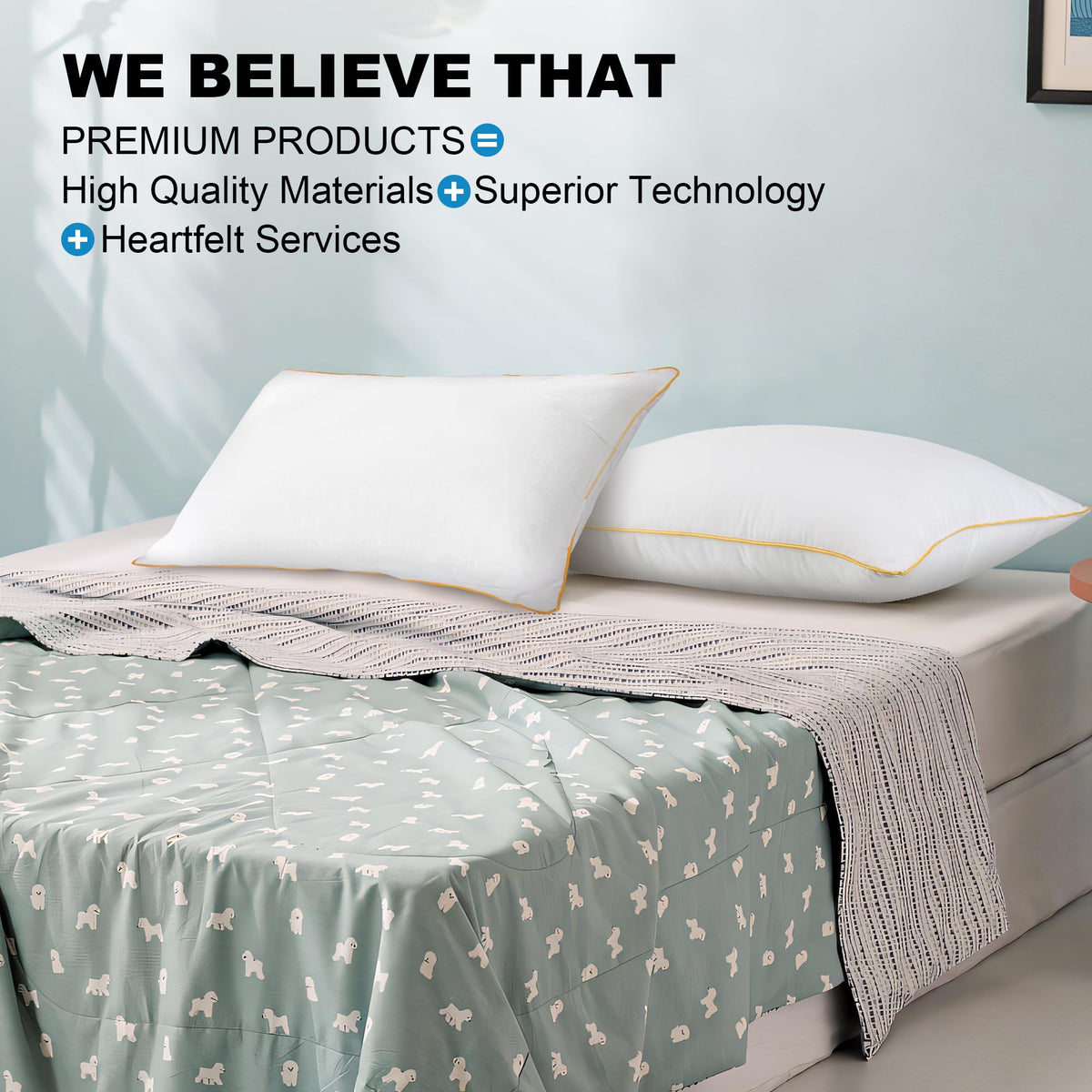 King Size Down Alternative Pillows Set of 2 I98604