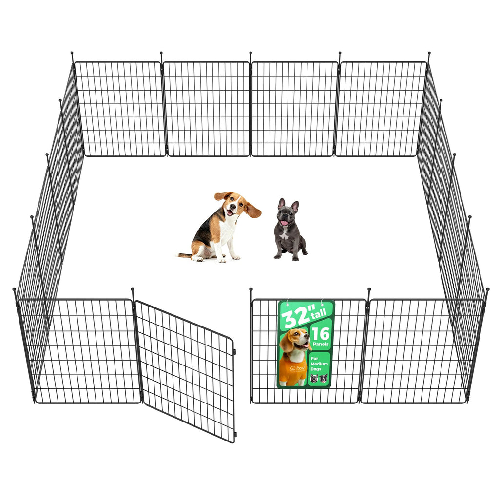 32" H 16 Panels Dog Playpen W37293