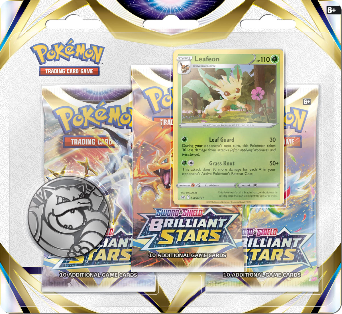 Pokemon TCG Three-Booster Blister S84109