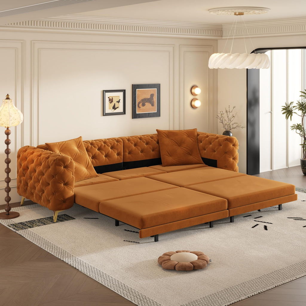 King Size 3 in 1 Pull Out Sofa Bed F75526