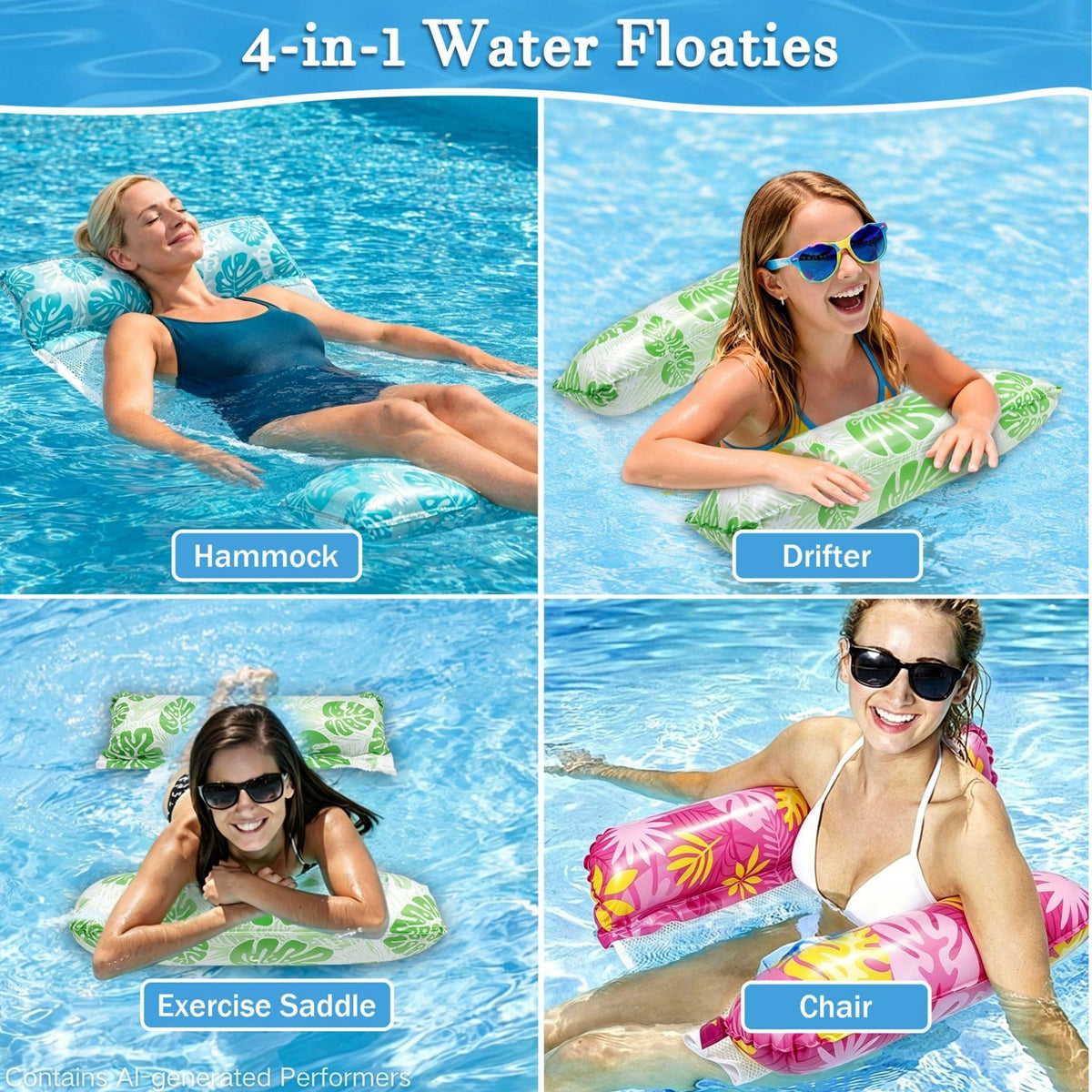 Inflatable Pool Float 6 Pack K2541