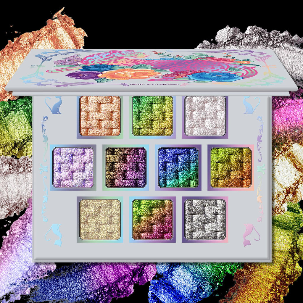 10 Colors Multichrome Shimmer Eyeshadow Palette E452787